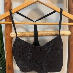 Lululemon Athletica Flow Y Nulu Patterned Sports Bra